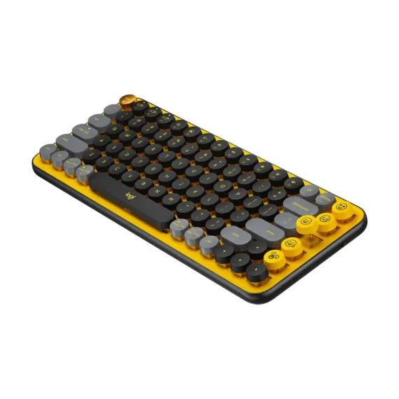 TASTATURA LOGITECH POP KEYS, FARA FIR, GALBEN