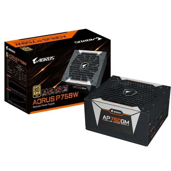 SURSA ALIMENTARE PC GIGABYTE GP-AP750GM, 750W, ATX, COMPLET MODULAR