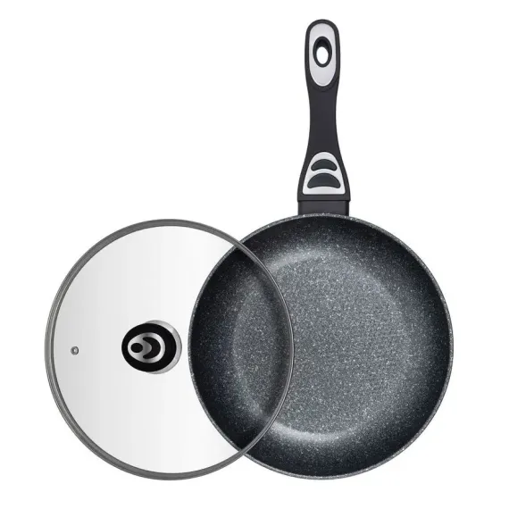 СКОВОРОДА RESTO 93153, 26СМ, ЧЁРНЫЙ