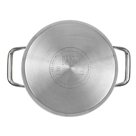 КАСТРЮЛЯ RESTO 92003, 3,6Л, 20СМ, НЕРЖАВЕЮЩАЯ СТАЛЬ