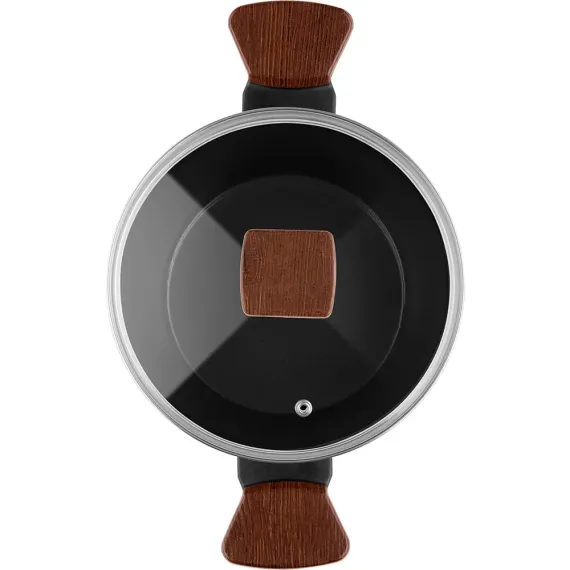 КАСТРЮЛЯ POLARIS ALBERO-24C, 4Л, 24СМ, ЧЁРНЫЙ