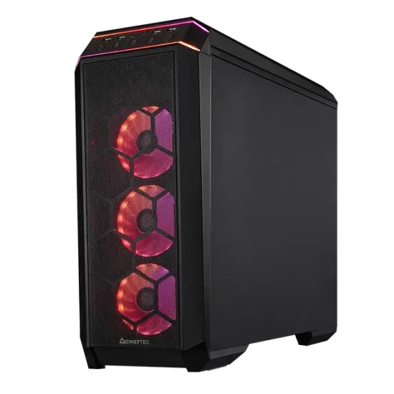 CARCASA PC CHIEFTEC GP-03B-OP, MIDI-TOWER, ATX, NEGRU