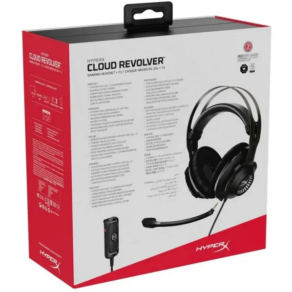 CASTI GAMING HYPERX CLOUD REVOLVER +7.1, CU FIR, NEGRU