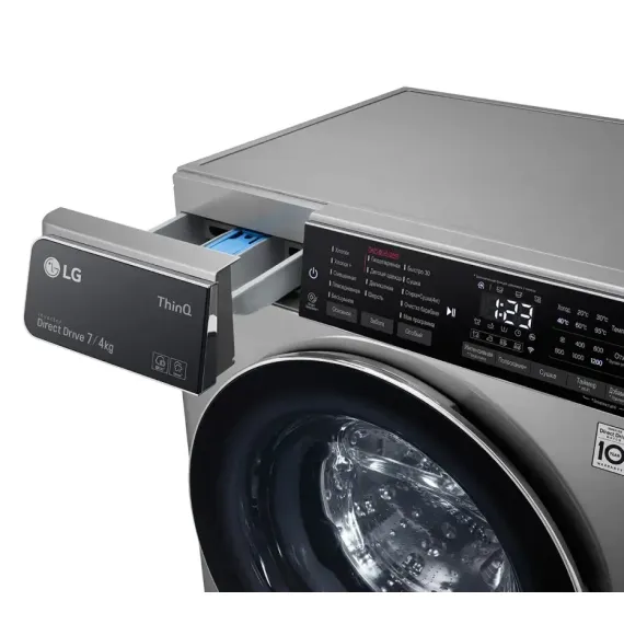 СТИРАЛЬНО-СУШИЛЬНАЯ МАШИНА LG F2T5HG2S, 7, СЕРЫЙ