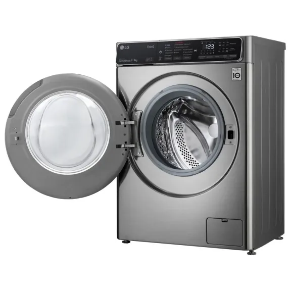 СТИРАЛЬНО-СУШИЛЬНАЯ МАШИНА LG F2T5HG2S, 7, СЕРЫЙ