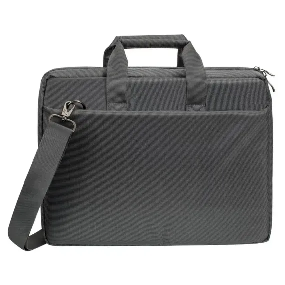 СУМКА ДЛЯ НОУТБУКА RIVACASE CENTRAL, 15.6", ПОЛИЭСТЕР, СЕРЫЙ