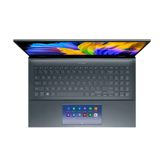 НОУТБУК 15,6 ASUS ZENBOOK PRO 15 OLED UX535LI, PINE GREY, INTEL CORE I7-10870H, 16ГБ/1024ГБ, WINDOWS 10 HOME 64-BIT, RUSSIAN