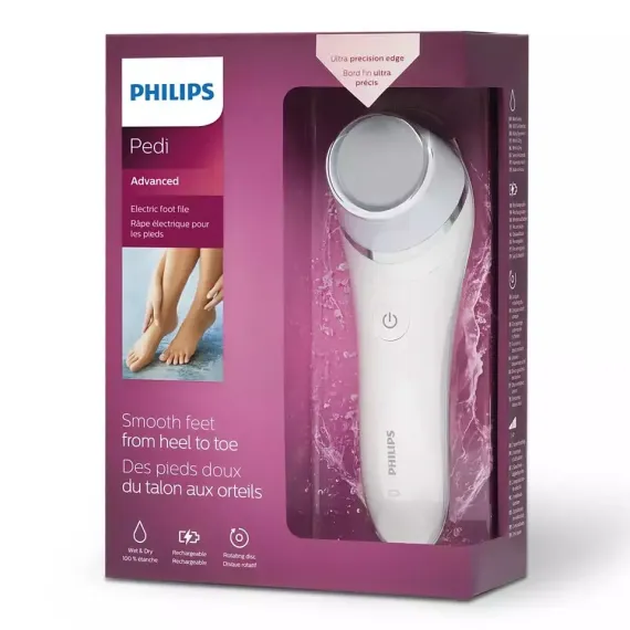 PILĂ ELECTRICĂ PENTRU CĂLCÂIE PHILIPS BCR430/00, ALB