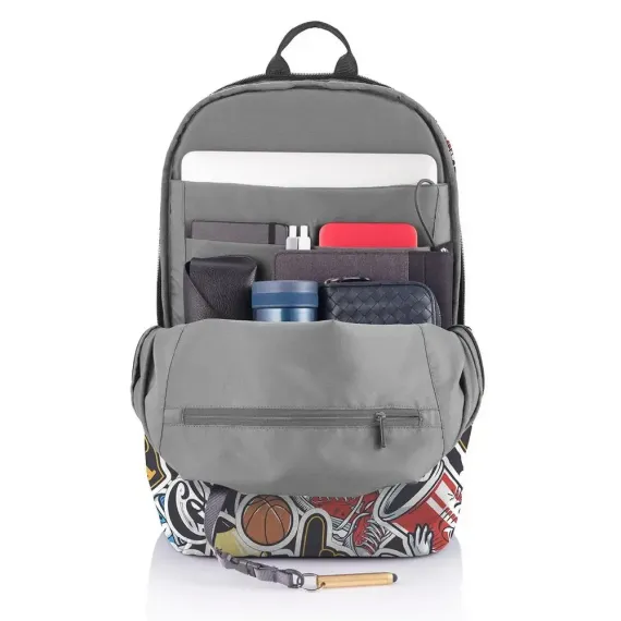 RUCSAC ZILNIC BOBBY SOFT ART, 15.6", TEXTIL, ALBASTRU