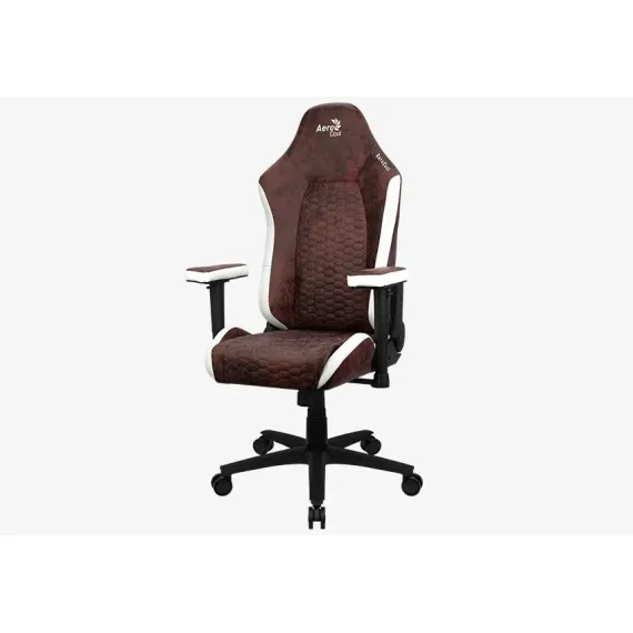 SCAUN GAMING AEROCOOL CROWN AEROSUEDE, PU PIELE, BORDO
