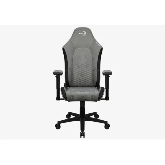 SCAUN GAMING AEROCOOL CROWN AEROSUEDE, PU PIELE, GRI