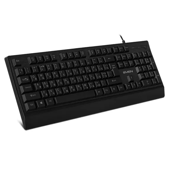 TASTATURA SVEN KB-C7150EL, CU FIR, NEGRU