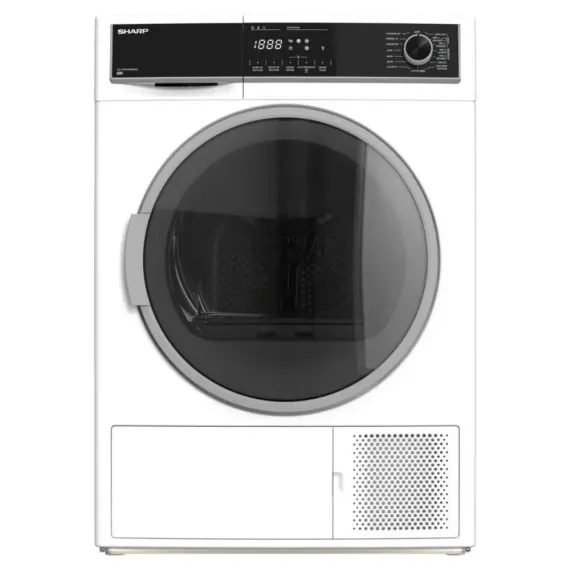 СУШИЛЬНАЯ МАШИНА SHARP KDHHH9S8GW3EE, 9КГ, БЕЛЫЙ