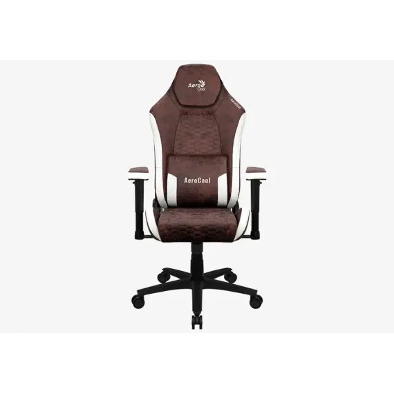 SCAUN GAMING AEROCOOL CROWN AEROSUEDE, PU PIELE, BORDO