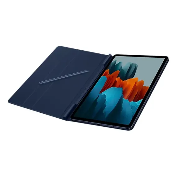 HUSA PENTRU TABLETA SAMSUNG TAB S7 BOOK COVER, 11", POLIURETAN, ALBASTRU INCHIS