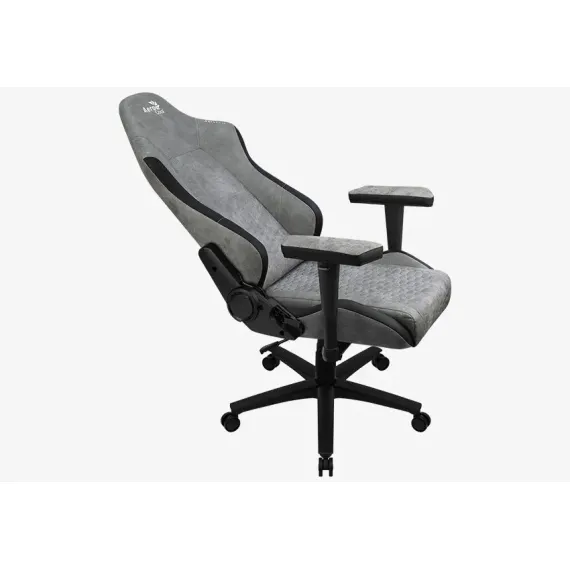 SCAUN GAMING AEROCOOL CROWN AEROSUEDE, PU PIELE, GRI