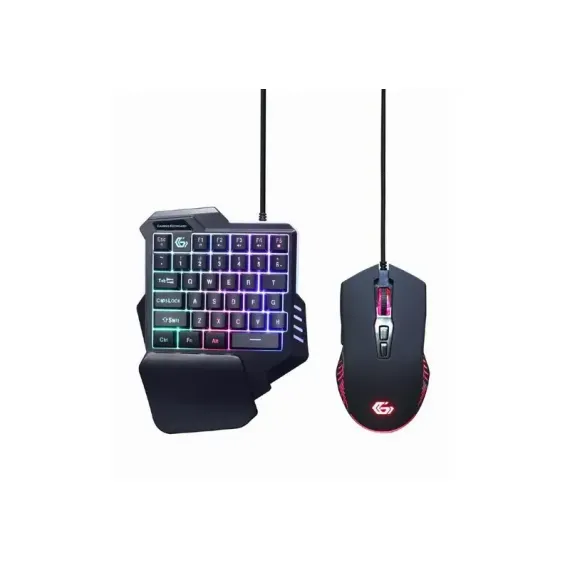SET TASTATURA + MOUSE GEMBIRD GGS-IVAR-TWIN, CU FIR, NEGRU