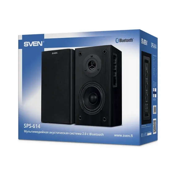 КОМПЬЮТЕРНЫЕ КОЛОНКИ 2.0 SVEN SPS-614, ЧЁРНЫЙ
