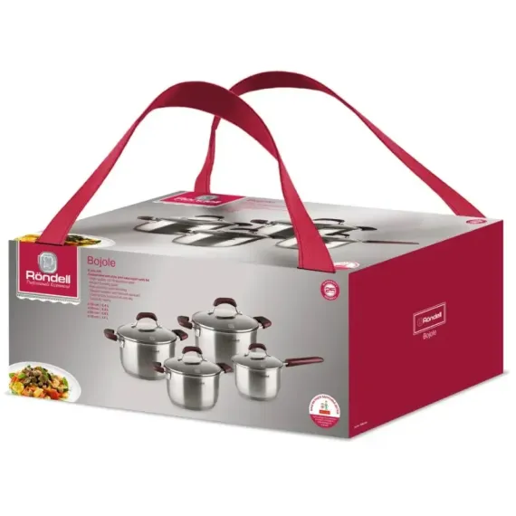НАБОР ПОСУДЫ RONDELL RDS-824, 5,6Л, STAINLESS STEEL