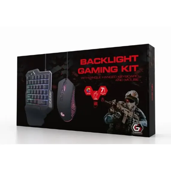 SET TASTATURA + MOUSE GEMBIRD GGS-IVAR-TWIN, CU FIR, NEGRU