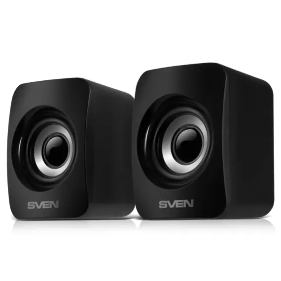 КОМПЬЮТЕРНЫЕ КОЛОНКИ 2.0 SVEN "130", ЧЁРНЫЙ