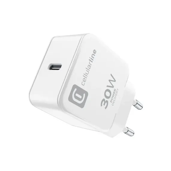 INCARCATOR CELLULARLINE USB-C CHARGER 30W, 30W, ALB