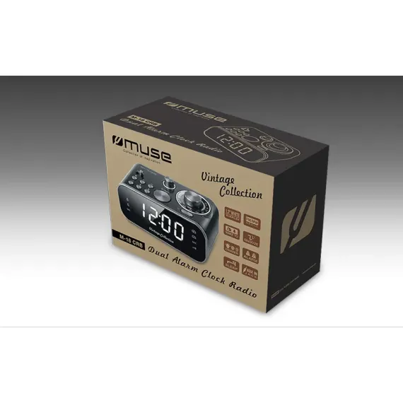 RADIO PORTABIL MUSE M-18 CRB, NEGRU