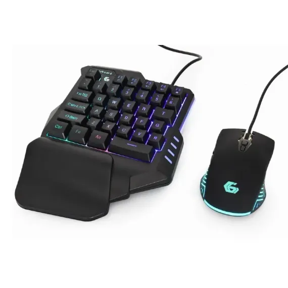 SET TASTATURA + MOUSE GEMBIRD GGS-IVAR-TWIN, CU FIR, NEGRU