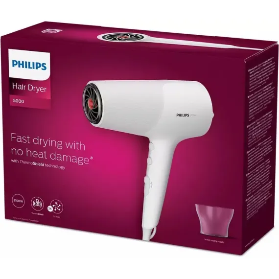 USCATOR DE PAR PHILIPS BHD500/00, 2100 W, ALB