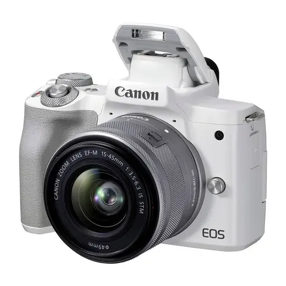 БЕЗЗЕРКАЛЬНЫЙ ФОТОАППАРАТ CANON EOS M50 MARK II, WHITE + EF-M 15-45 IS, БЕЛЫЙ