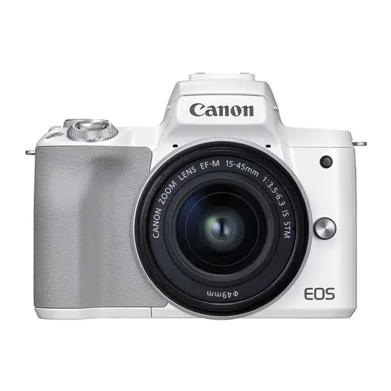 БЕЗЗЕРКАЛЬНЫЙ ФОТОАППАРАТ CANON EOS M50 MARK II, WHITE + EF-M 15-45 IS, БЕЛЫЙ