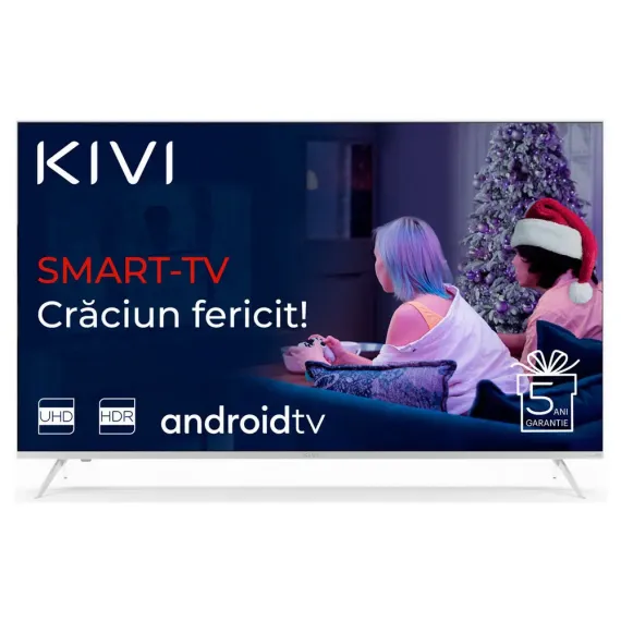 55" LED SMART TV KIVI 55U790LW, 3840X2160 4K UHD, ANDROID TV, ALB