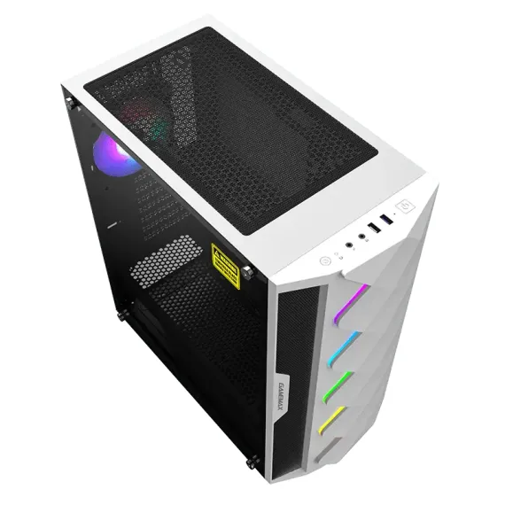 КОМПЬЮТЕРНЫЙ КОРПУС GAMEMAX DIAMOND, MIDI-TOWER, ATX, БЕЛЫЙ