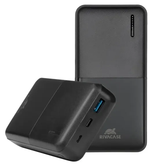ACUMULATOR EXTERN RIVACASE VA2571, 20000MAH, NEGRU