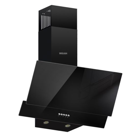 HOTA DE BUCATARIE  WOLSER WL -F 60 AL BLACK GLASS