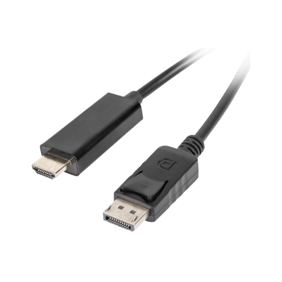 CABLE DP M TO HDMI M  1.8M  LANBERG CA-DPHD-10CC-0018-BK