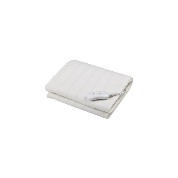 HEATING BLANKET ESPERANZA WHITE SATIN EHB002, 150X80CM, 60W, TEMP: 32-37°C, 40-45°C, 50-60°C, MATERIAL: 100% POLYESTER, ELECTRIC CABLE LENGTH: 160CM,