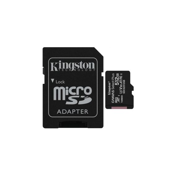 KINGSTON 512GB MICROSD CARD + SD ADAPTER