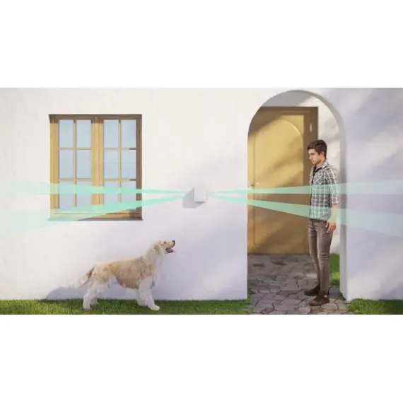 DETECTOR DE MISCARE AJAX DUALCURTAIN OUTDOOR, ALB