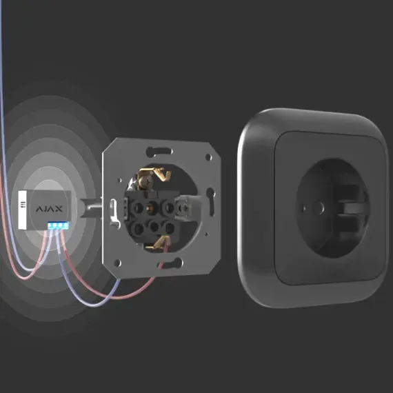 RELEU SMART POWER AJAX WALLSWITCH, NEGRU