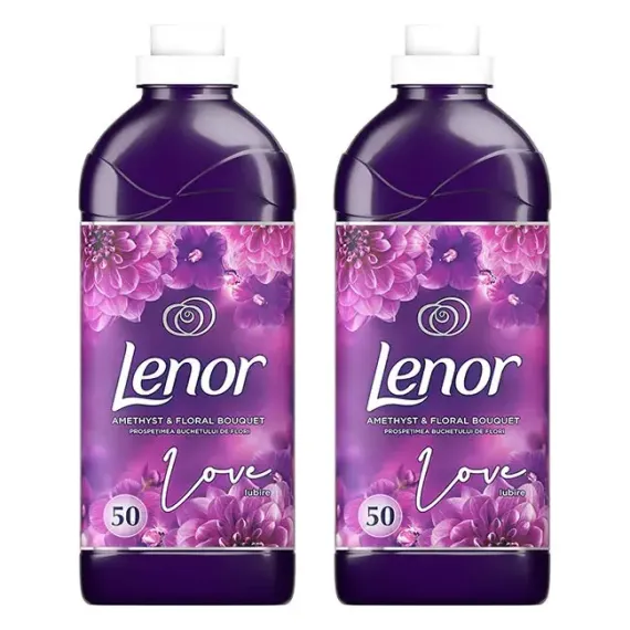 BALSAM DE RUFE LENOR AMETHYST & FLORAL BOUQUET, 1.5 L + 1.5 L