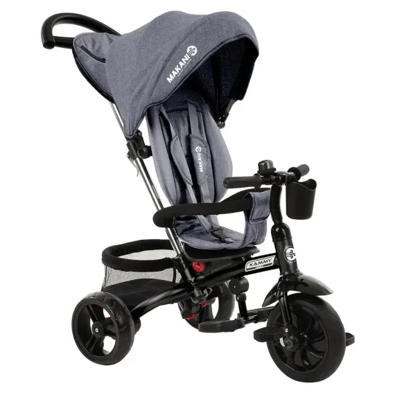 ТРЕХКОЛЕСНЫЙ ВЕЛОСИПЕД MAKANI XAMMY, СЕРЫЙ