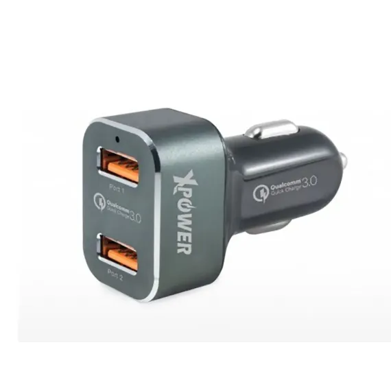 INCARCATOR AUTO XPOWER CAR CHARGER XPOWER, 2.1A, 2USB, NEGRU