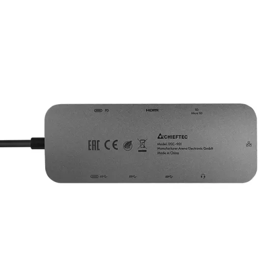 ДОК-СТАНЦИЯ CHIEFTEC DSC-901, СЕРЫЙ