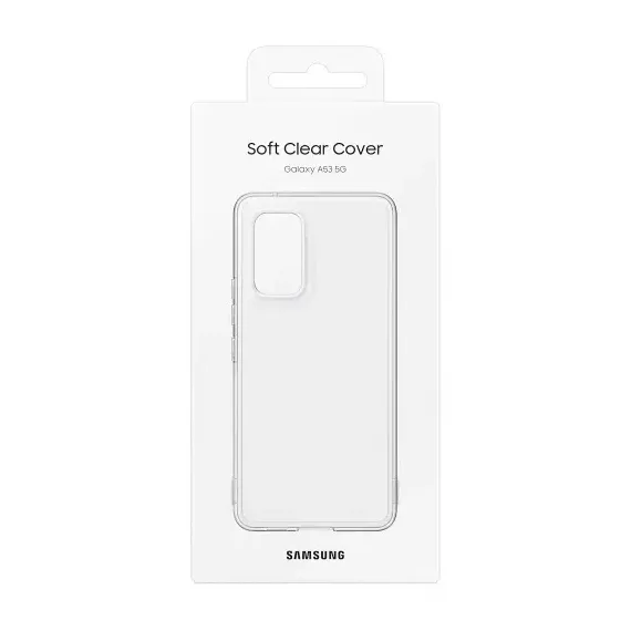 HUSA SAMSUNG SOFT CLEAR COVER FOR GALAXY A53, TRANSPARENT
