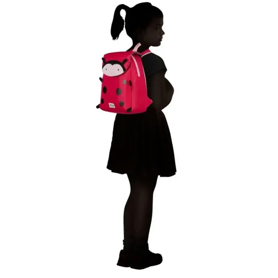 ДЕТСКИЙ РЮКЗАК SAMSONITE HAPPY SAMMIES ECO, ПОЛИЭСТЕР, КРАСНЫЙ