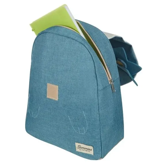 RUCSAC PENTRU COPII SAMSONITE HAPPY SAMMIES, POLIESTER, ALBASTRU DESCHIS