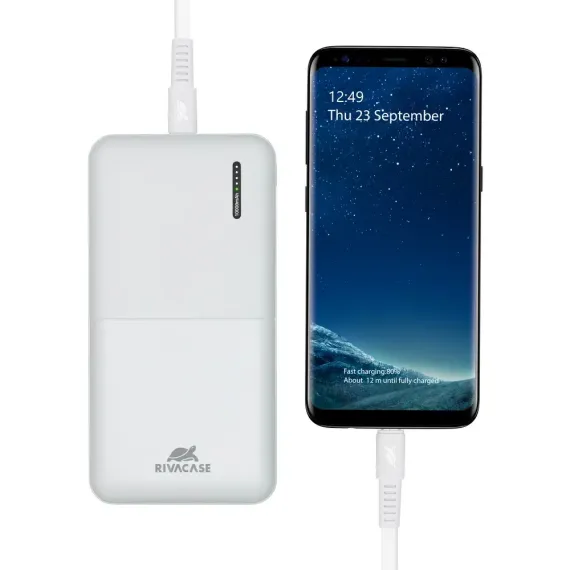 ACUMULATOR EXTERN RIVACASE VA2531, 10000MAH, ALB