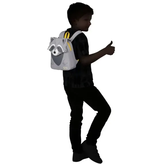 RUCSAC PENTRU COPII SAMSONITE HAPPY SAMMIES ECO, POLIESTER, GRI