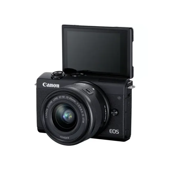 APARAT FOTO MIRRORLESS CANON EOS M200 STREAMING KIT, NEGRU